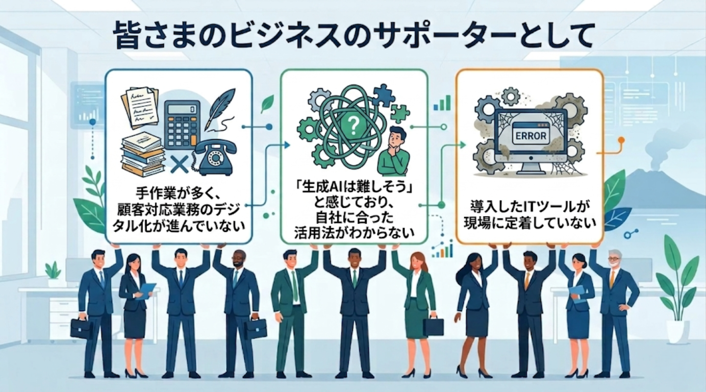 あなたのビジネスのサポーターとして